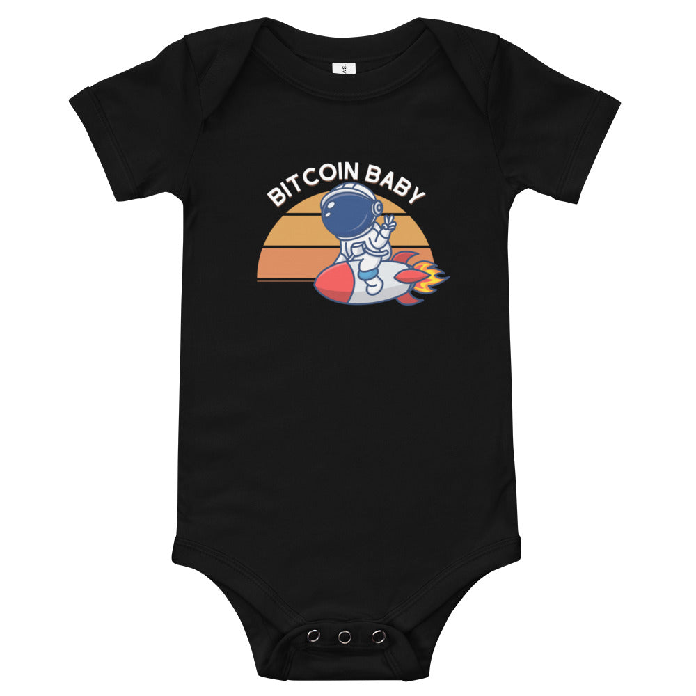 Crypto Meme Bitcoin Baby - Baby short sleeve one piece