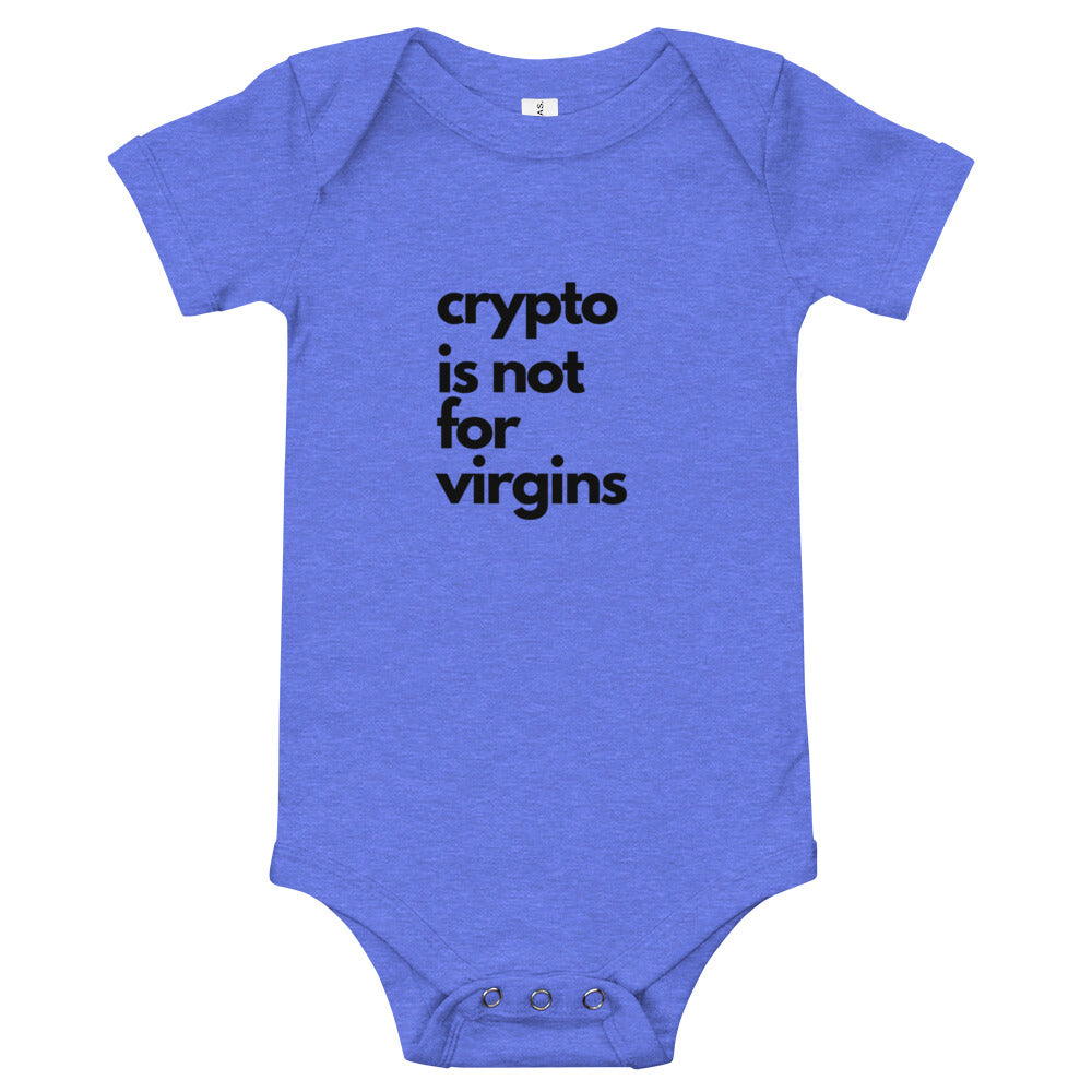 Crypto Meme Crypto Virgin - Baby short sleeve one piece