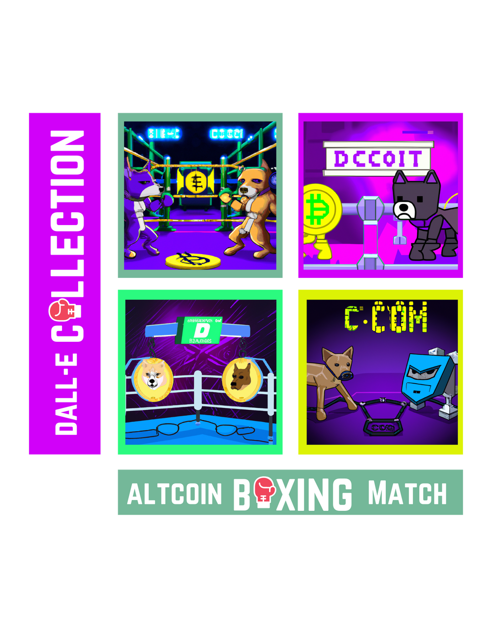 Altcoin Boxing Match - DALL-E Collection - Unisex t-shirt