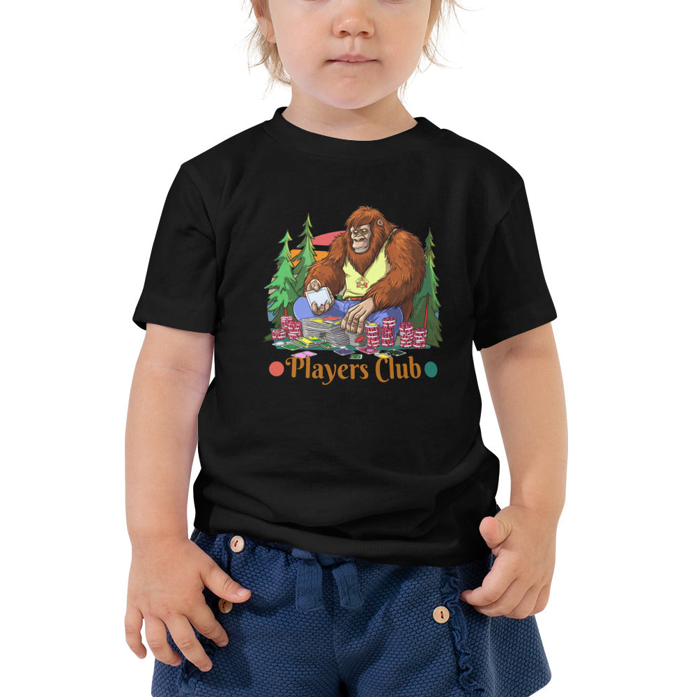 Bigfoot (Playing Poker) - Toddler Short Sleeve Tee