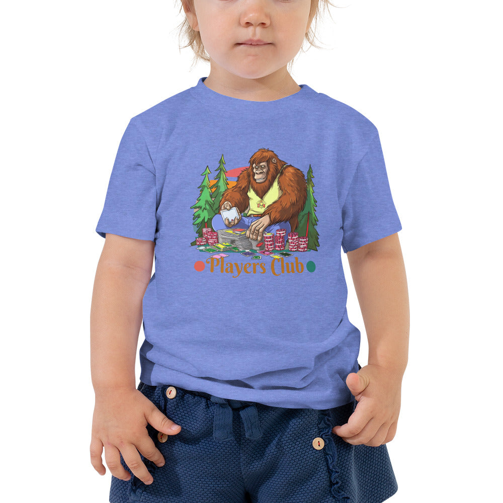 Bigfoot (Playing Poker) - Toddler Short Sleeve Tee