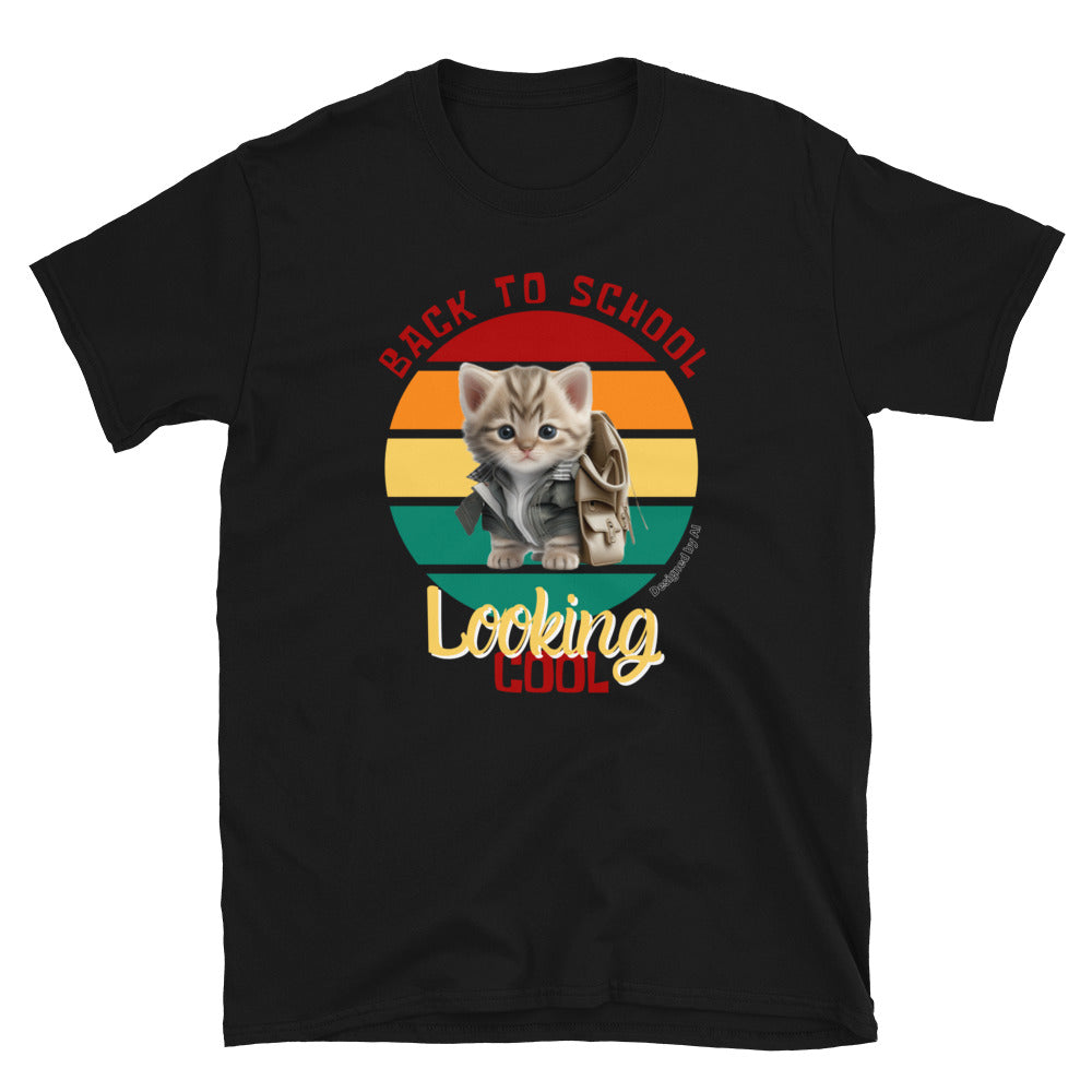 Back To School (Kitten) - Short-Sleeve Unisex T-Shirt