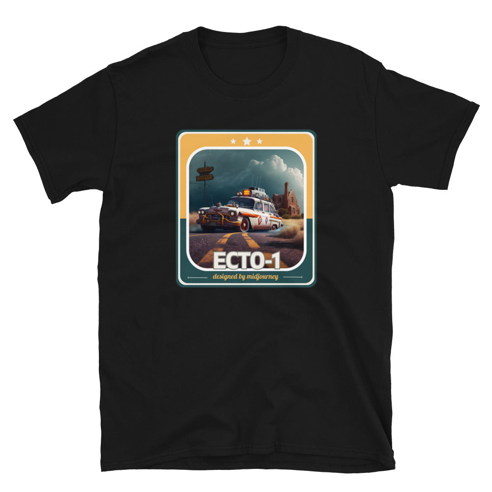 Iconic Movie Vehicles (Ecto-1) - Short-Sleeve Unisex T-Shirt