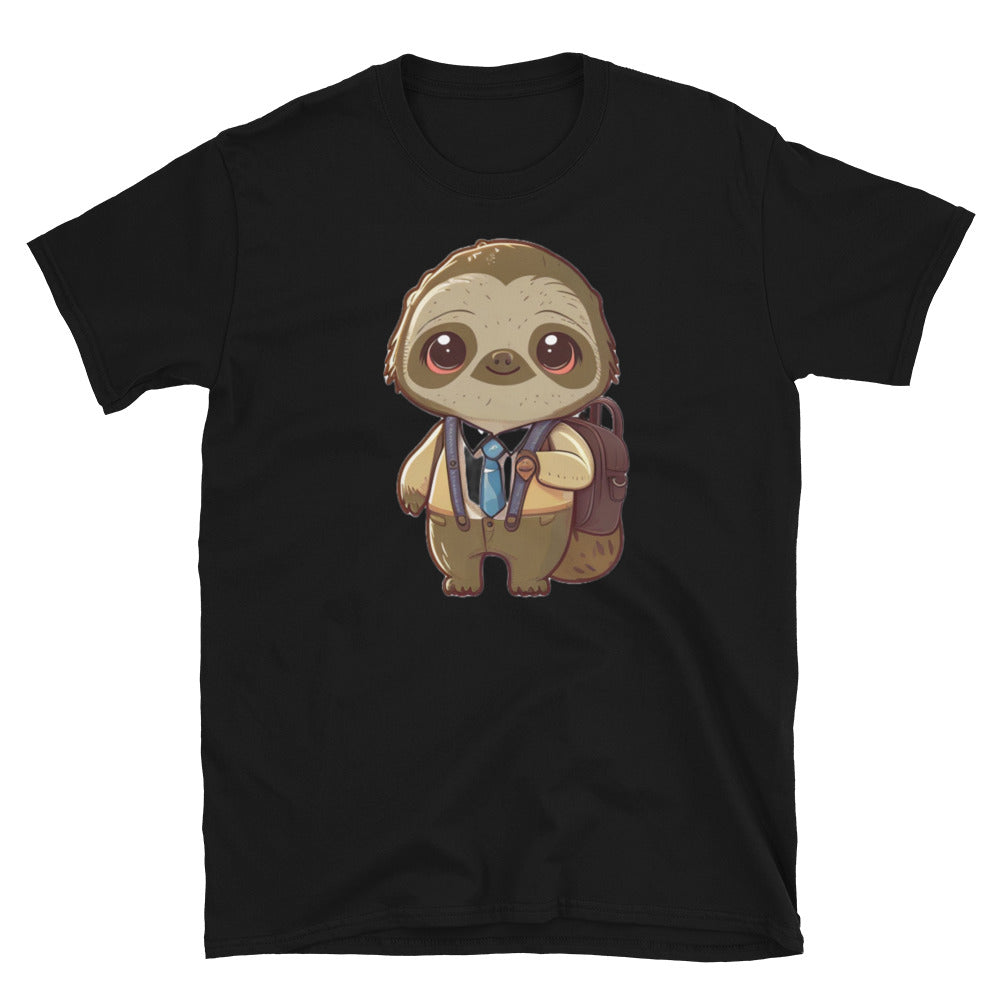 First Day of School (Sloth) - Short-Sleeve Unisex T-Shirt