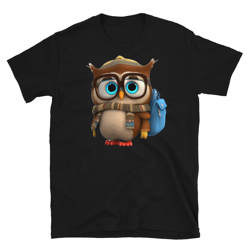 First Day of School (Owl) - Short-Sleeve Unisex T-Shirt