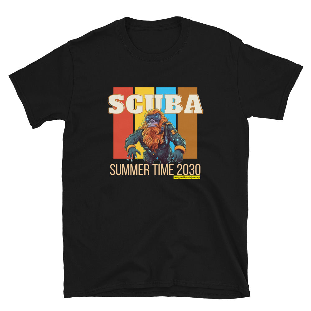 Bigfoot (Scuba Diving) - Short-Sleeve Unisex T-Shirt