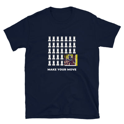 Bigfoot (Playing Chess) -Short-Sleeve Unisex T-Shirt