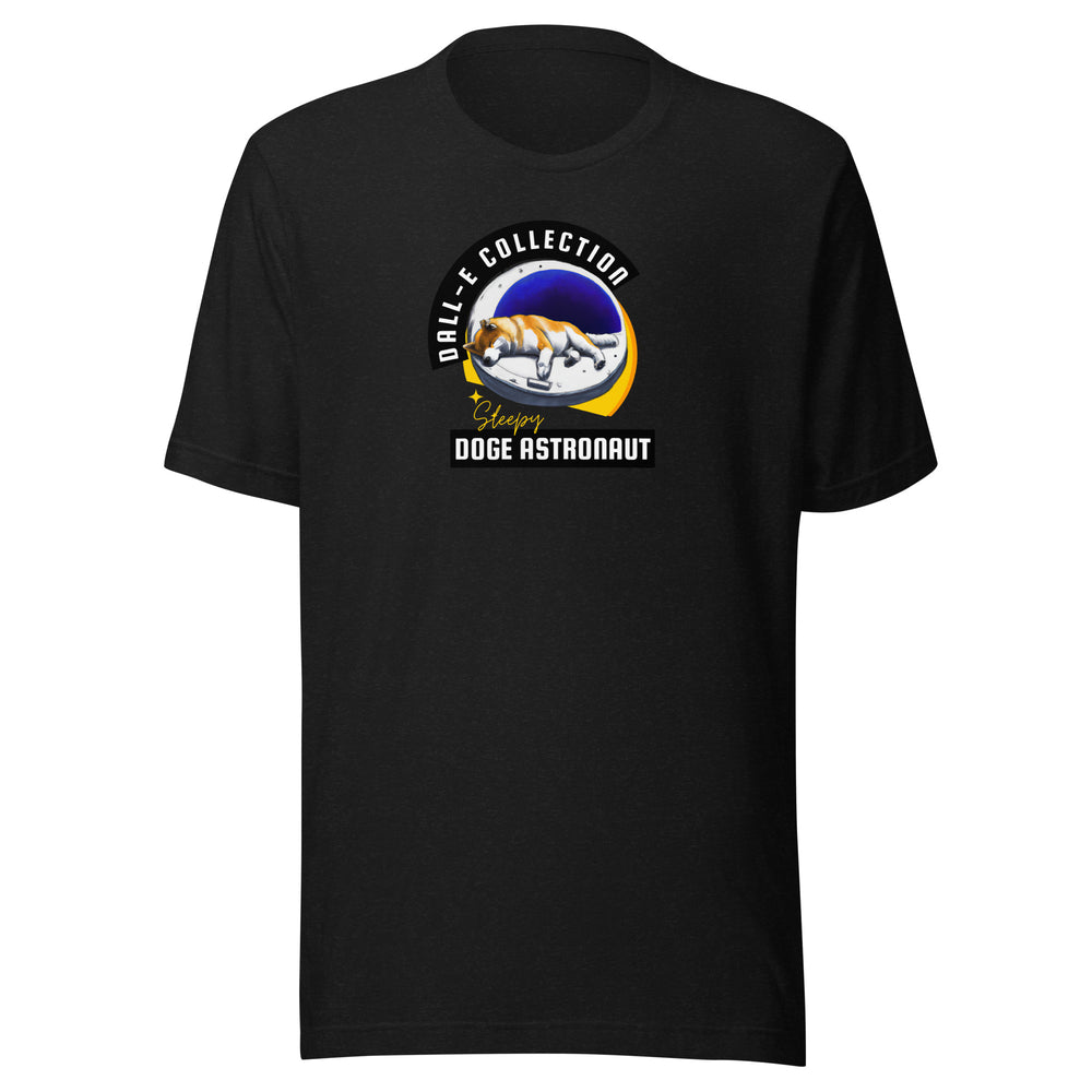 Sleepy Doge Astronaut Alternate Version - DALL-E Collection - Unisex t-shirt