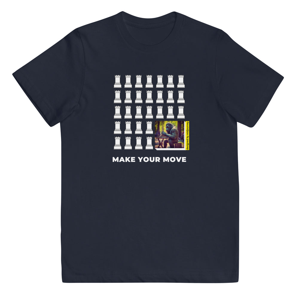 Bigfoot (Playing Chess) - Youth jersey t-shirt